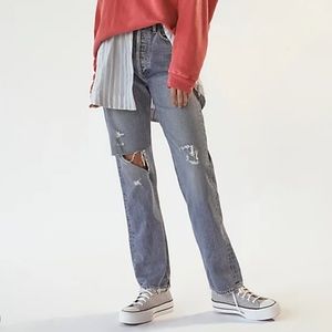 Agolde Destroyed 90s Pinch Waist Straight Jean